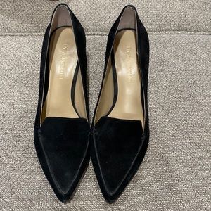 Beautiful soft velvety black heels.